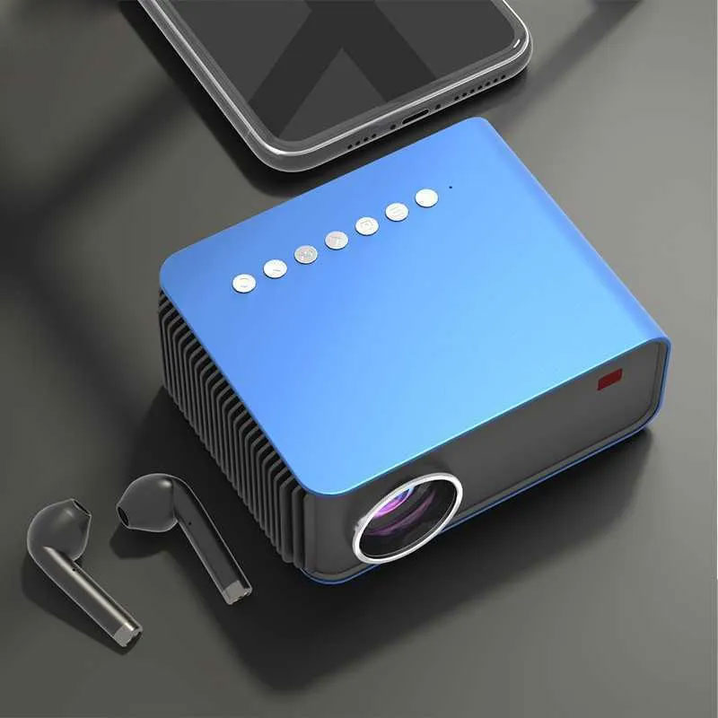 Wireless Mini Home Projector HD Portable Projector with Screen Mirroring for Smartphones