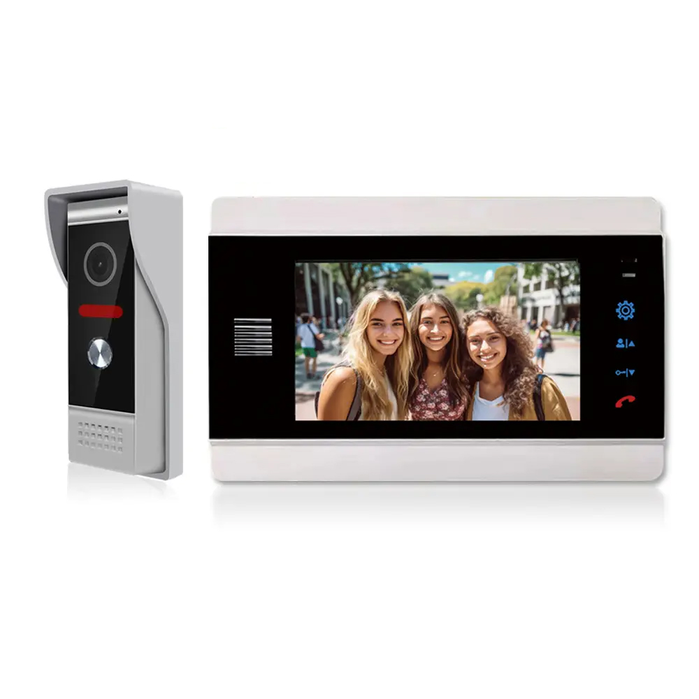 7Inch IPS Screen 2MP Tuya Remote Control WIFI Door Phone Intercom Visual Doorbel Support AHD Camera Home Security Door Viewer