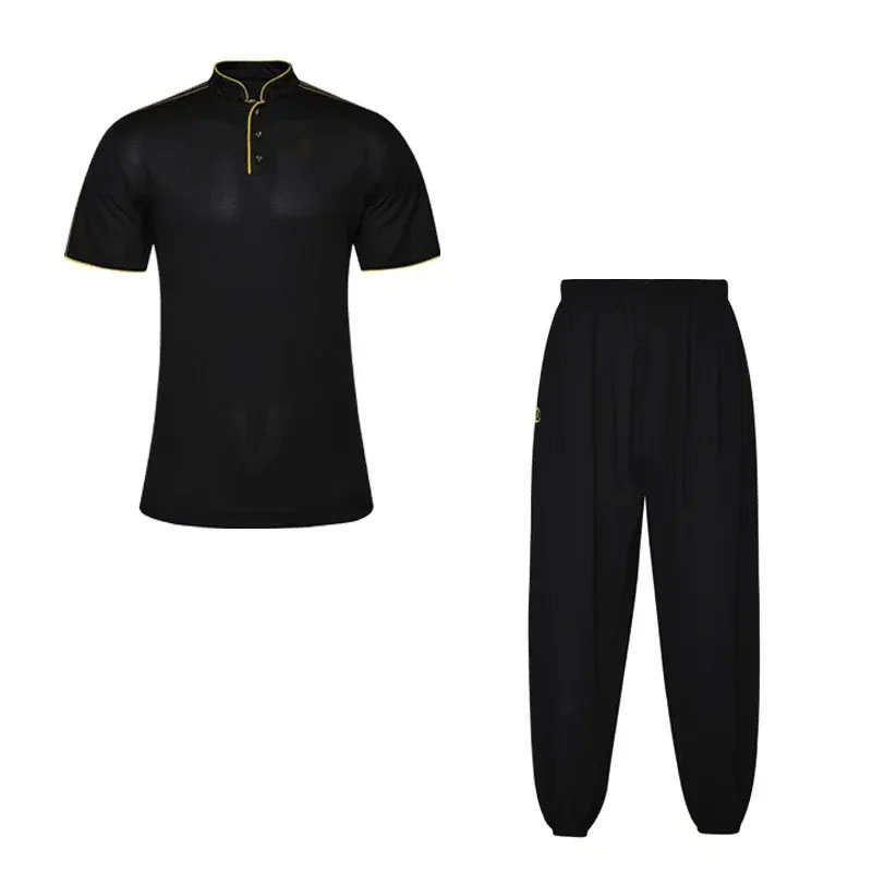 Martial Arts T-shirt Children's Practice Clothes Short Sleeved Tai Chi Training Clothes