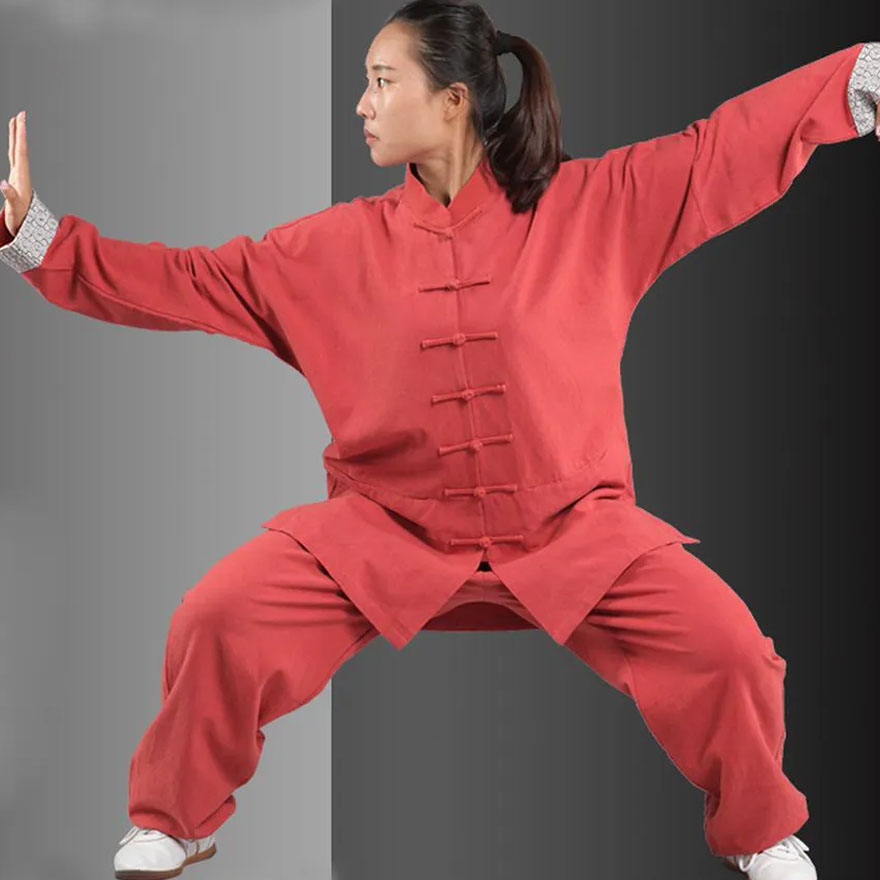 High Quality Cotton&Linen Spring&Autumn Tai Chi Ku...
