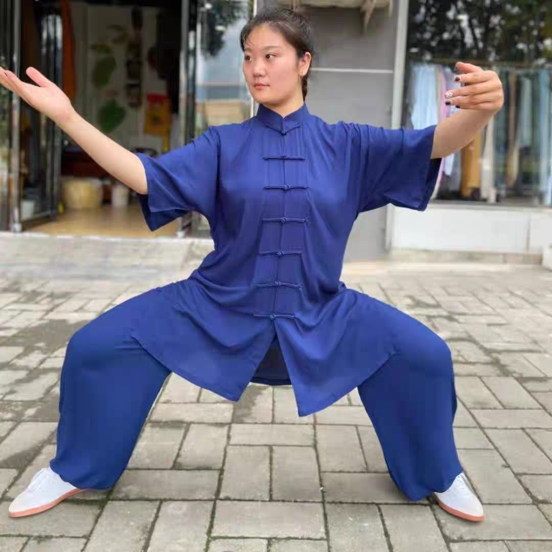 High Quality Tai Chi Uniform Cotton Set Martial Arts Kung Fu rens Clothing Adult Military Performance Tang Style Tai Chi Clothing