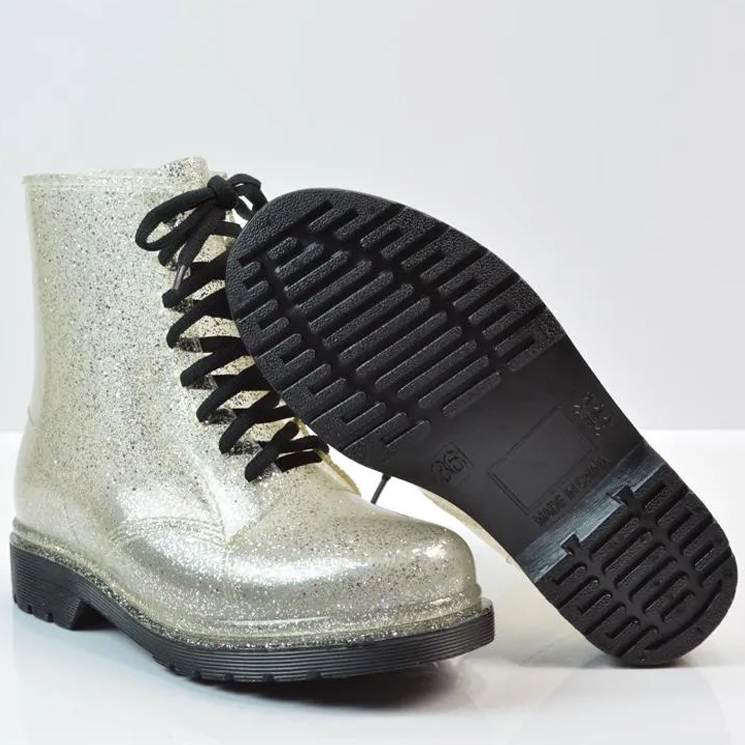 Winter Transparent Rains Boots for Women, Waterproof Student Rain Shoes Suitable for Cold Weather