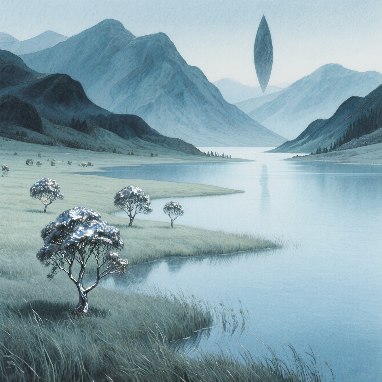 Hanging Stones Between Mountains And Rivers