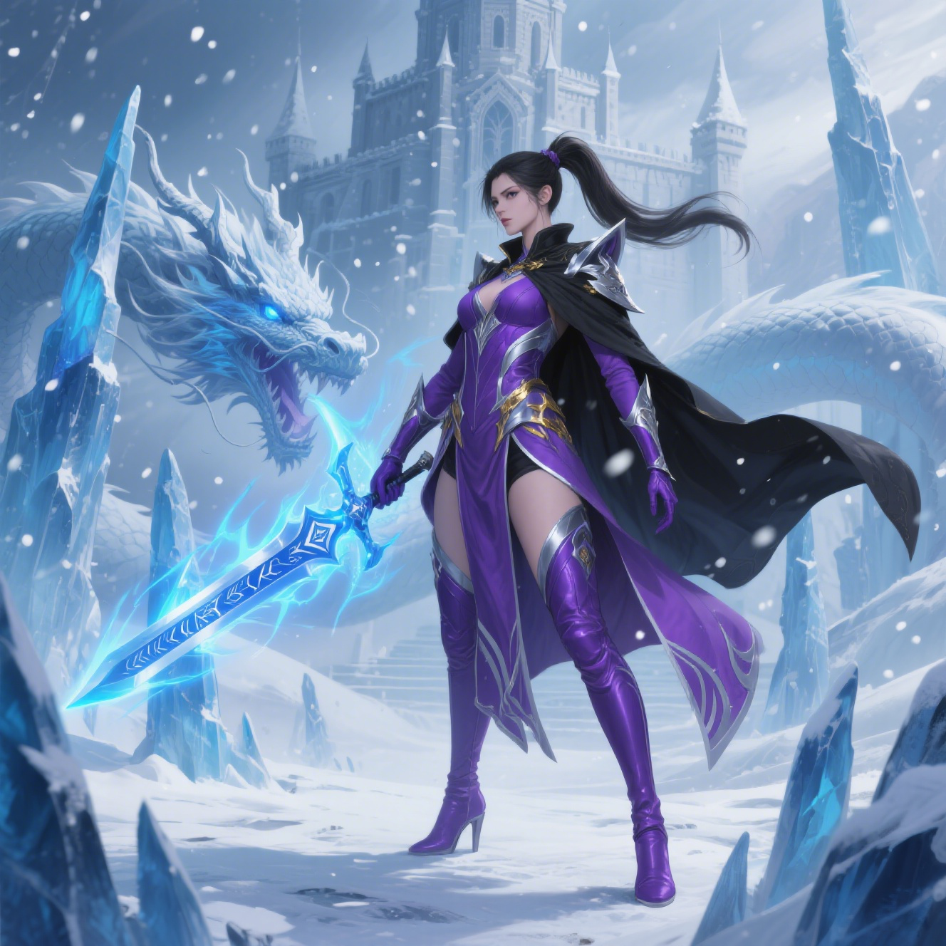 Dragon Slaying Female Swordsman