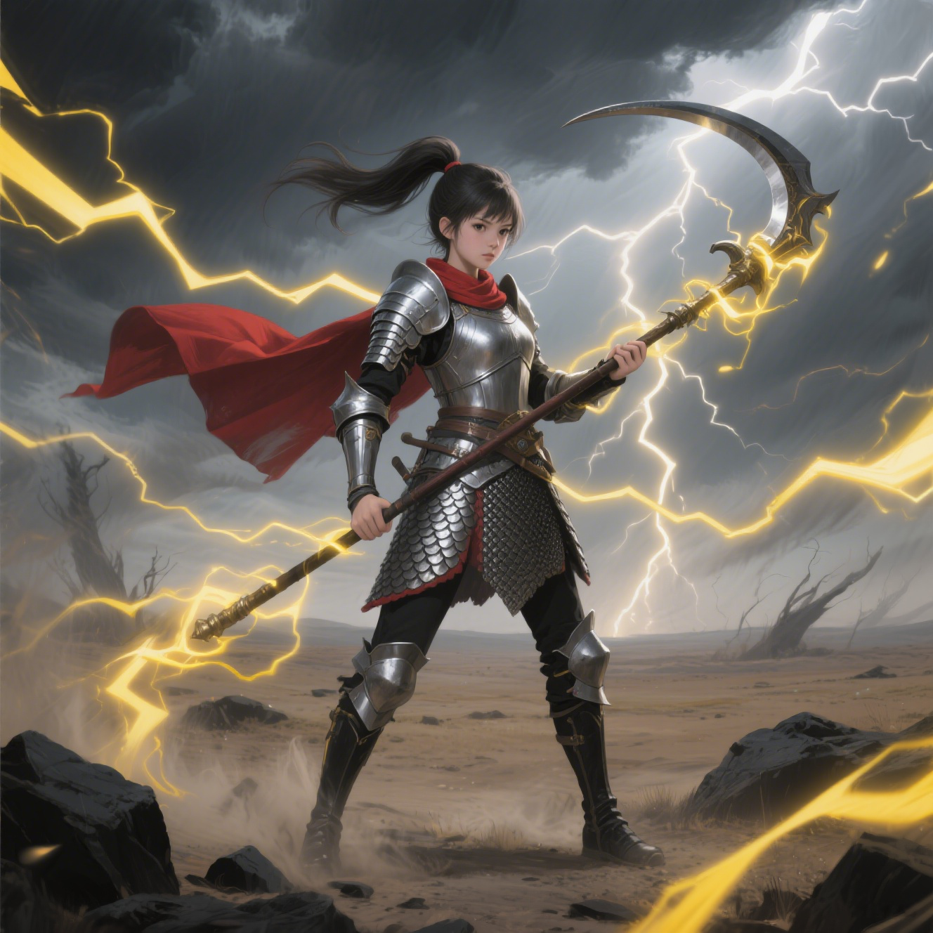 Lightning Hook Spear Warrior