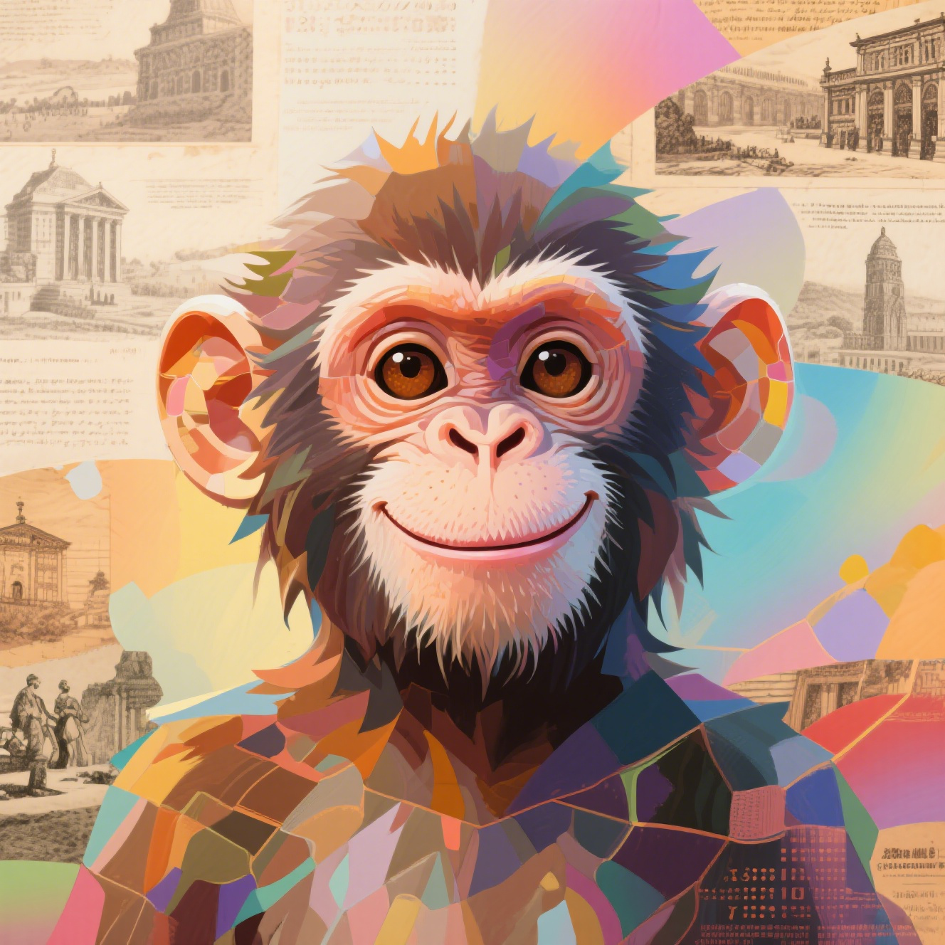 Ancient Text Records Digital Monkey Avatar