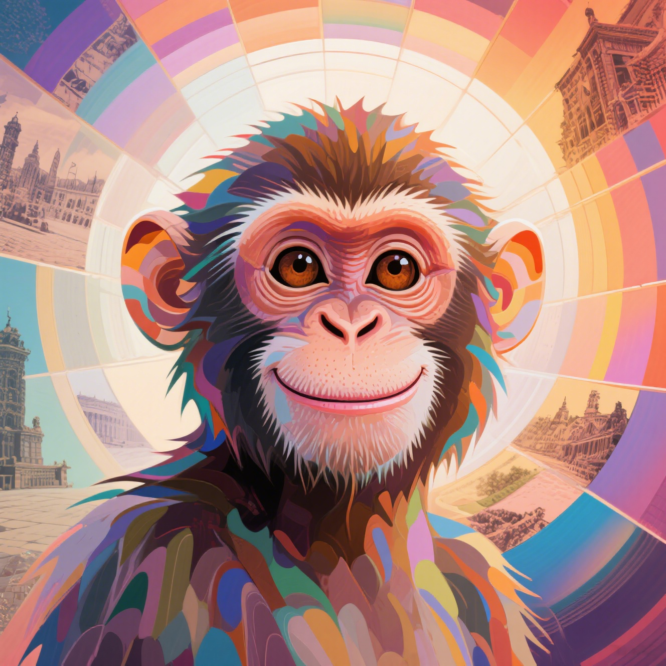 Time Space Tunnel Digital Monkey Avatar