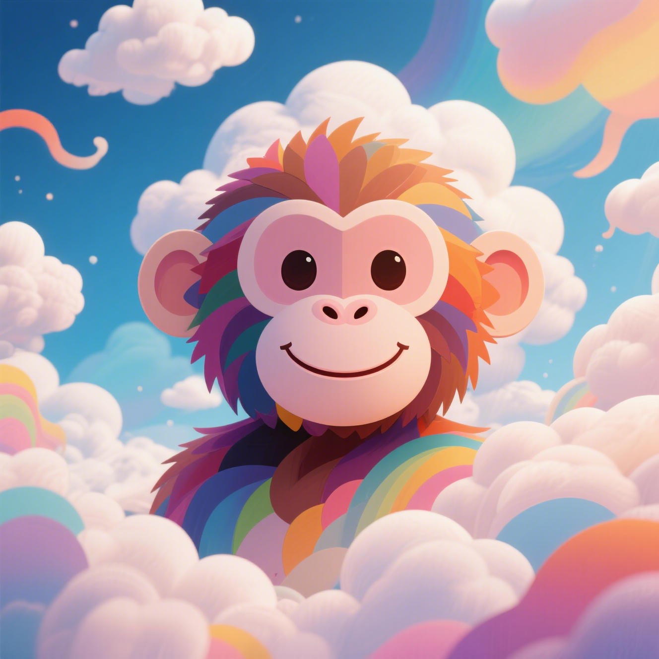Cloud Series Digital Monkey Avatar