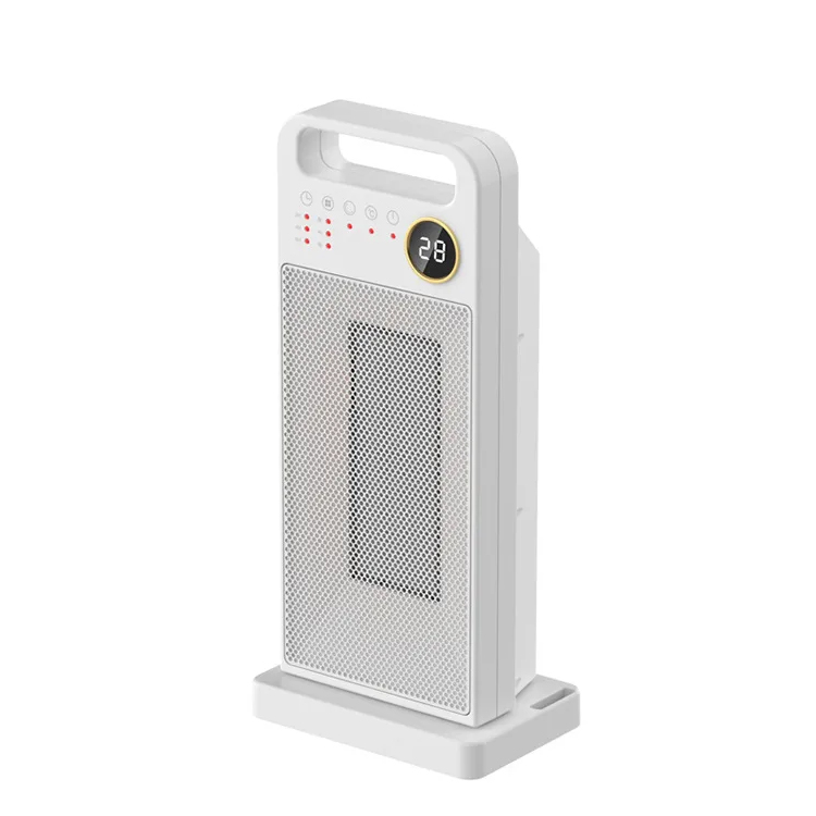 2000W PTC Electric Heater with Remote Control Touch Screen Vertical Home Heating Device 120° Oscillating Warm Air Blower