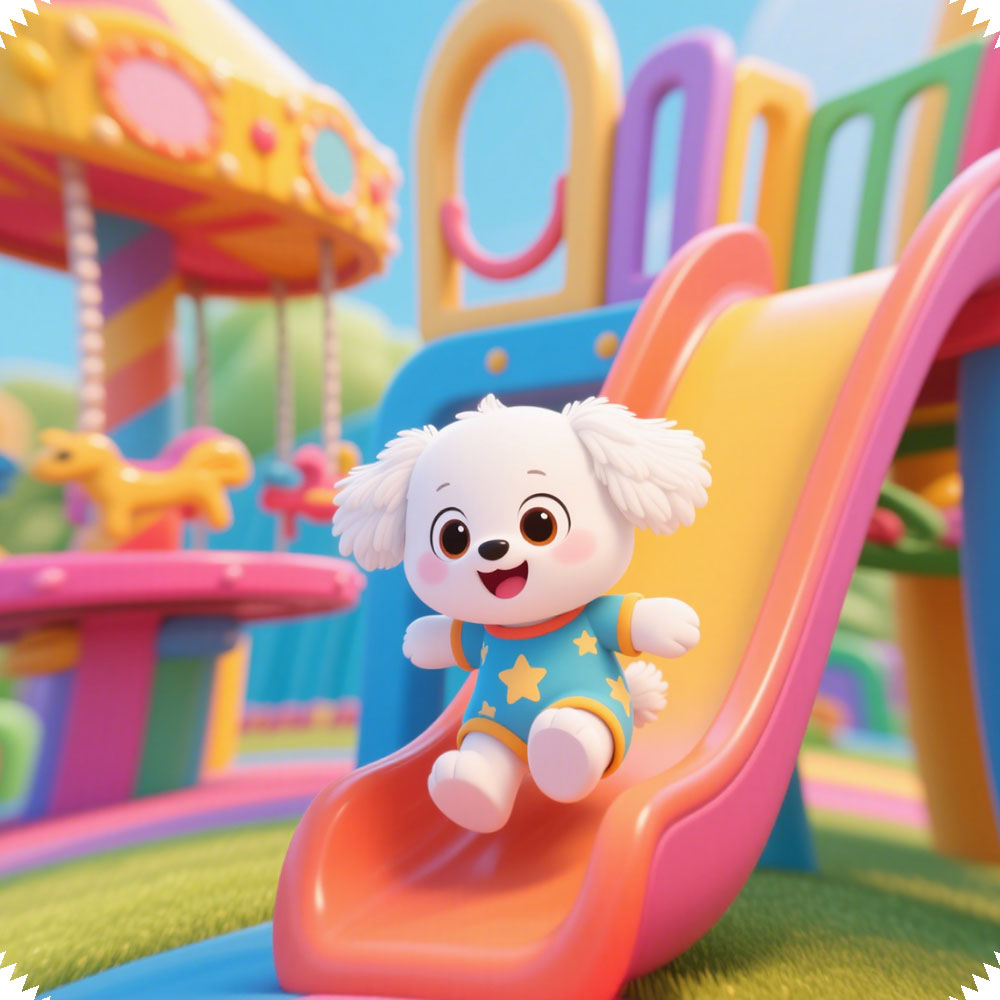 Puppy's Happy Slide Journey