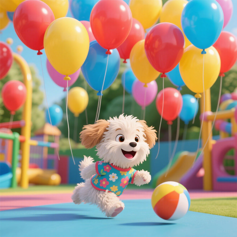 Puppy's Pursuit Of Fun