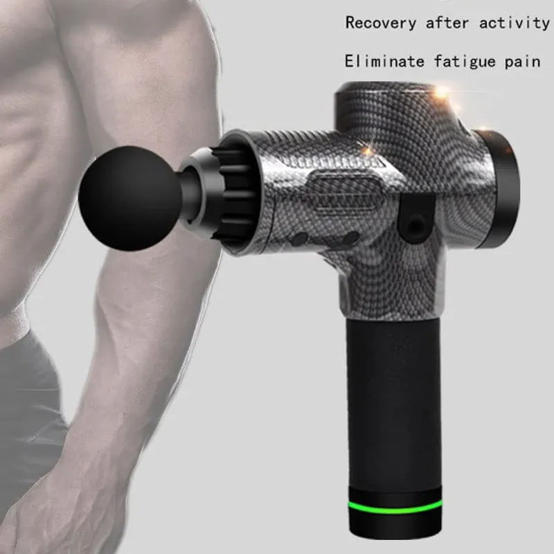 LCD Display Full Body Percussion Massage Gun Deep Tissue Electric Massager for Muscle Relief Relaxation and Fitness