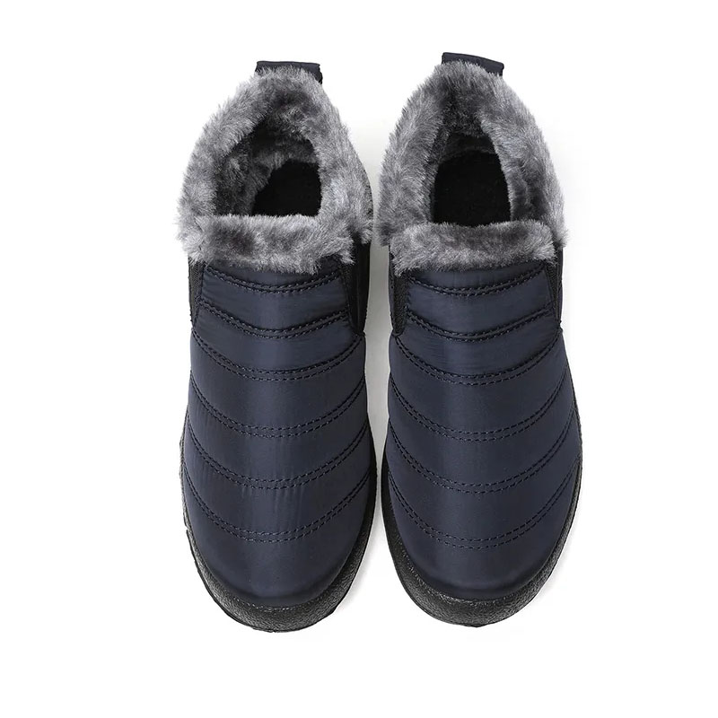 Men's Slip On Winter Ankle Booties Fur Waterproof ...
