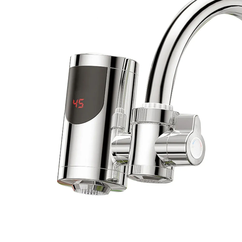 Household Electric Instant Hot Water Faucet Dual-Use Hot and Cold Tap with LED Display for Kitchen or Bathroom