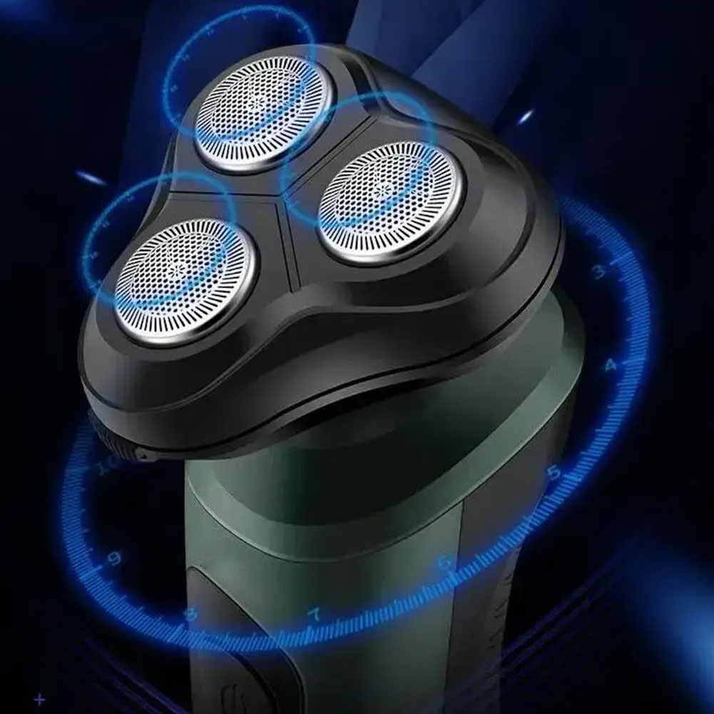 Waterproof Electric Shaver for Men Rechargeable Rotary Razor Wet and Dry Use Beard Trimming Shaving Machine