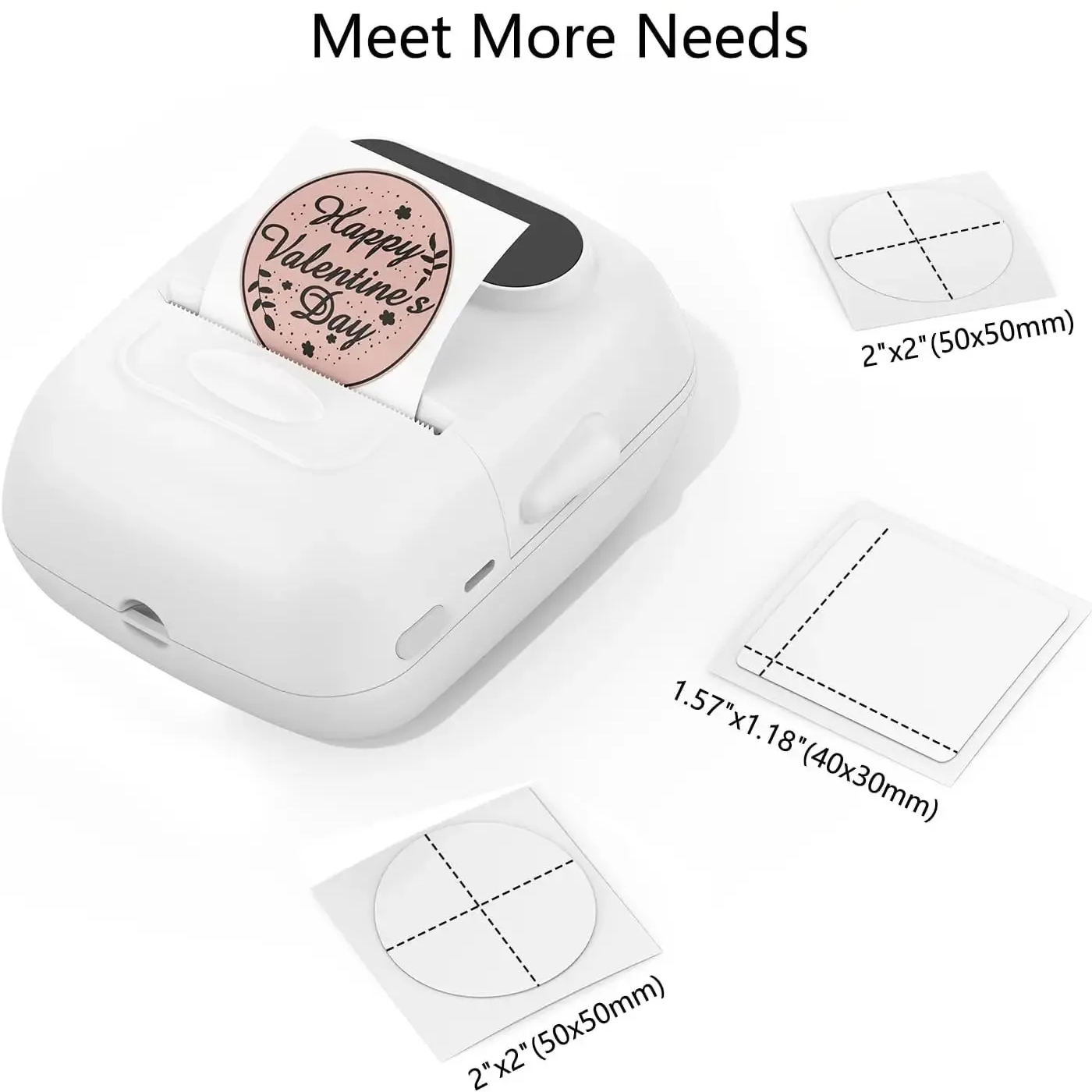 Wireless Label Printer Inkless Bluetooth Thermal Label Maker Adhesive Label Sticker Machine DIY Pattern Barcode QR Code Tape