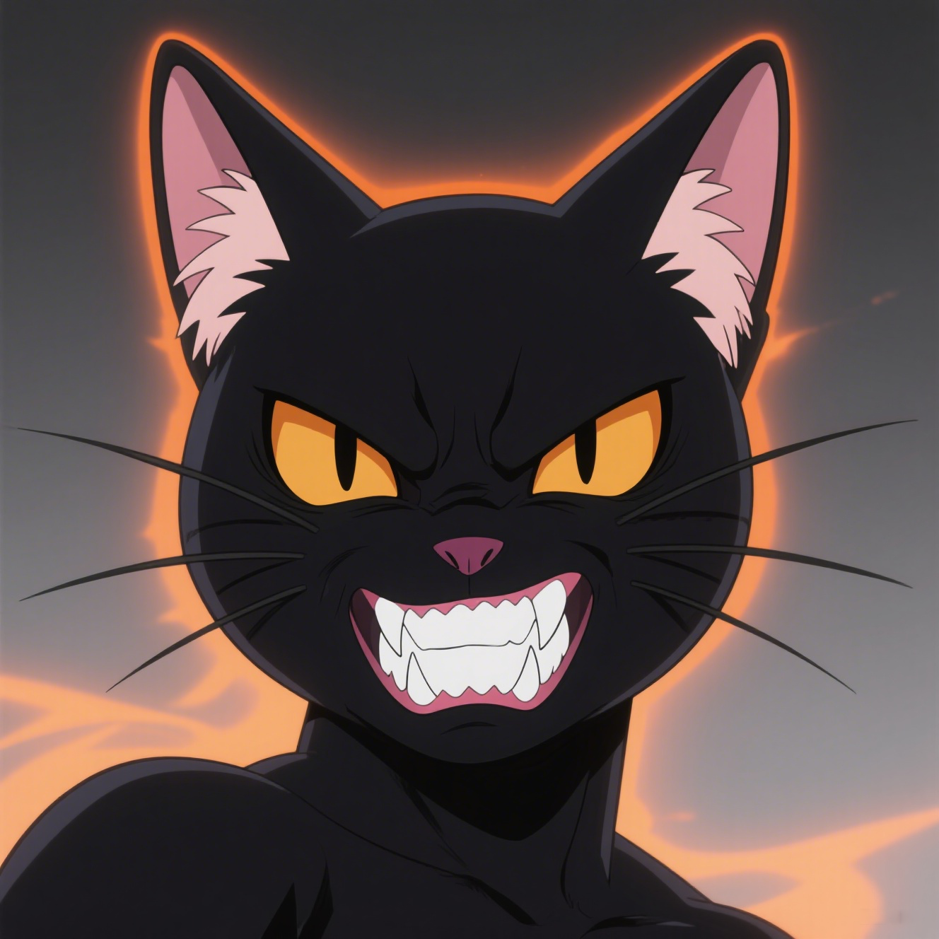 Evil Blackcat Is About To Become Angry