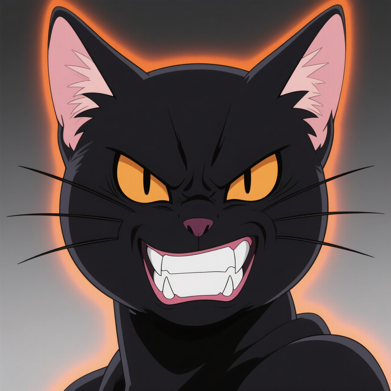 Angry Evil Blackcat