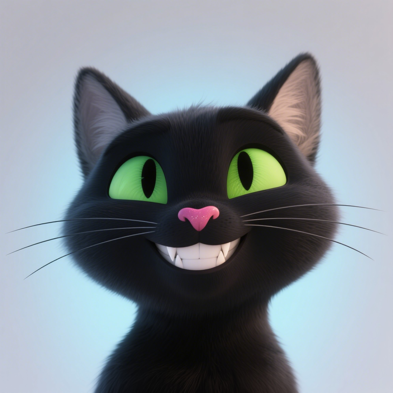 Cute And Silly Evil Blackcat