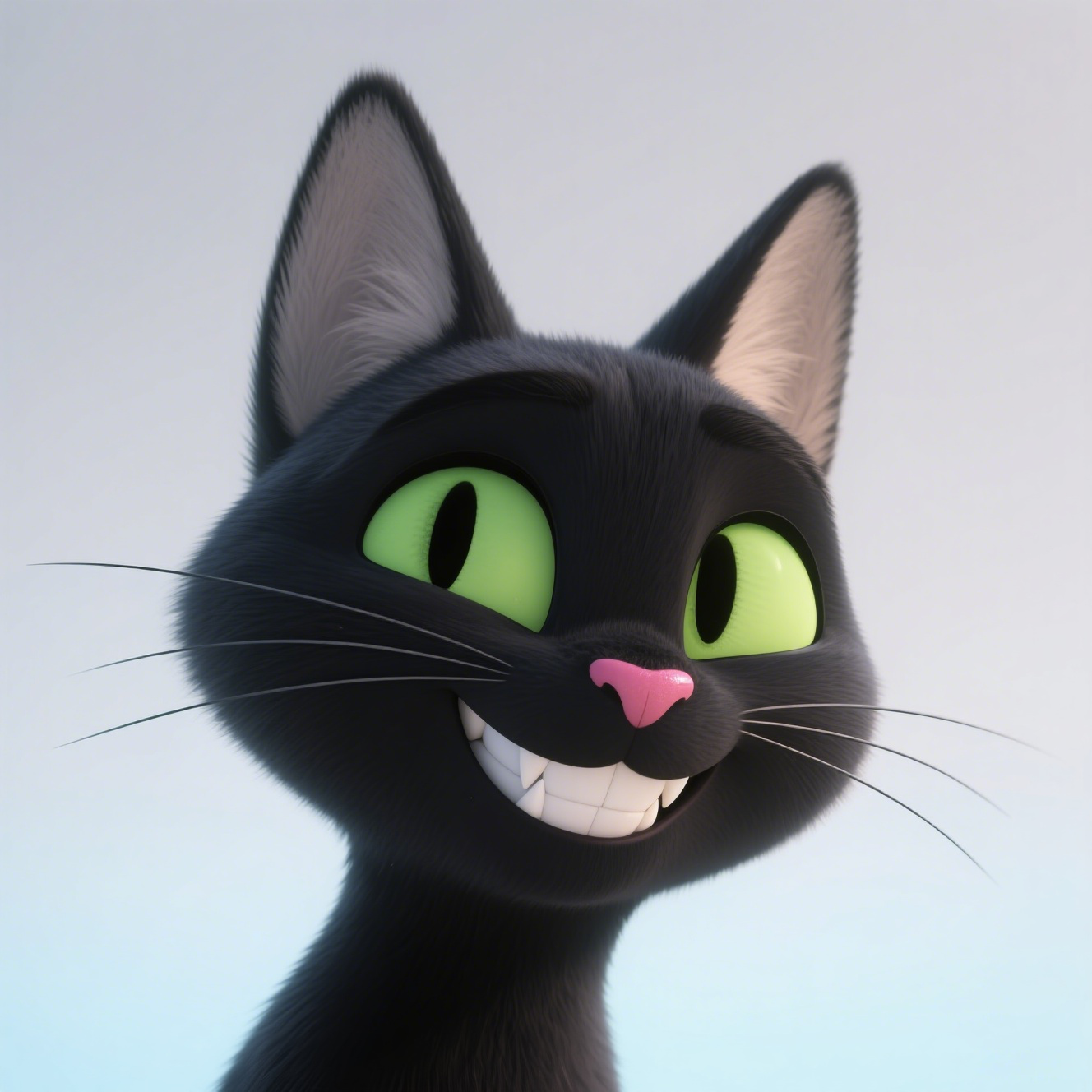 Shy And Embarrassed Evil Blackcat