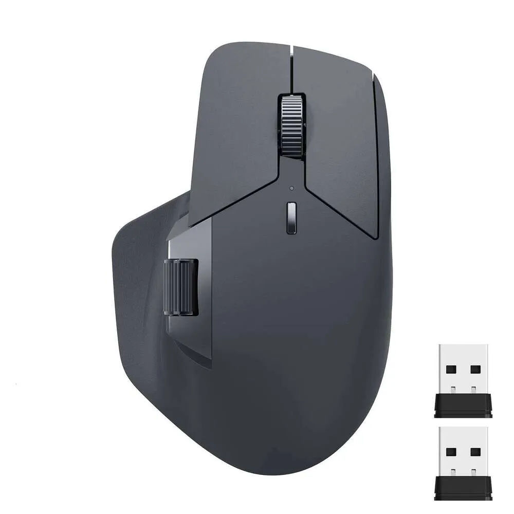 Multi-Mode Rechargeable Wireless Ergonomic 4000 DPI Support Up To 4 Devices Bluetooth Mouse