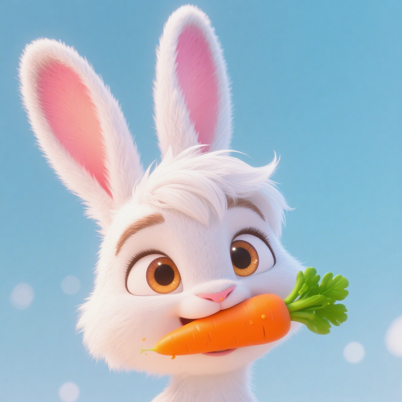 Barton Rabbit Eats Carrots