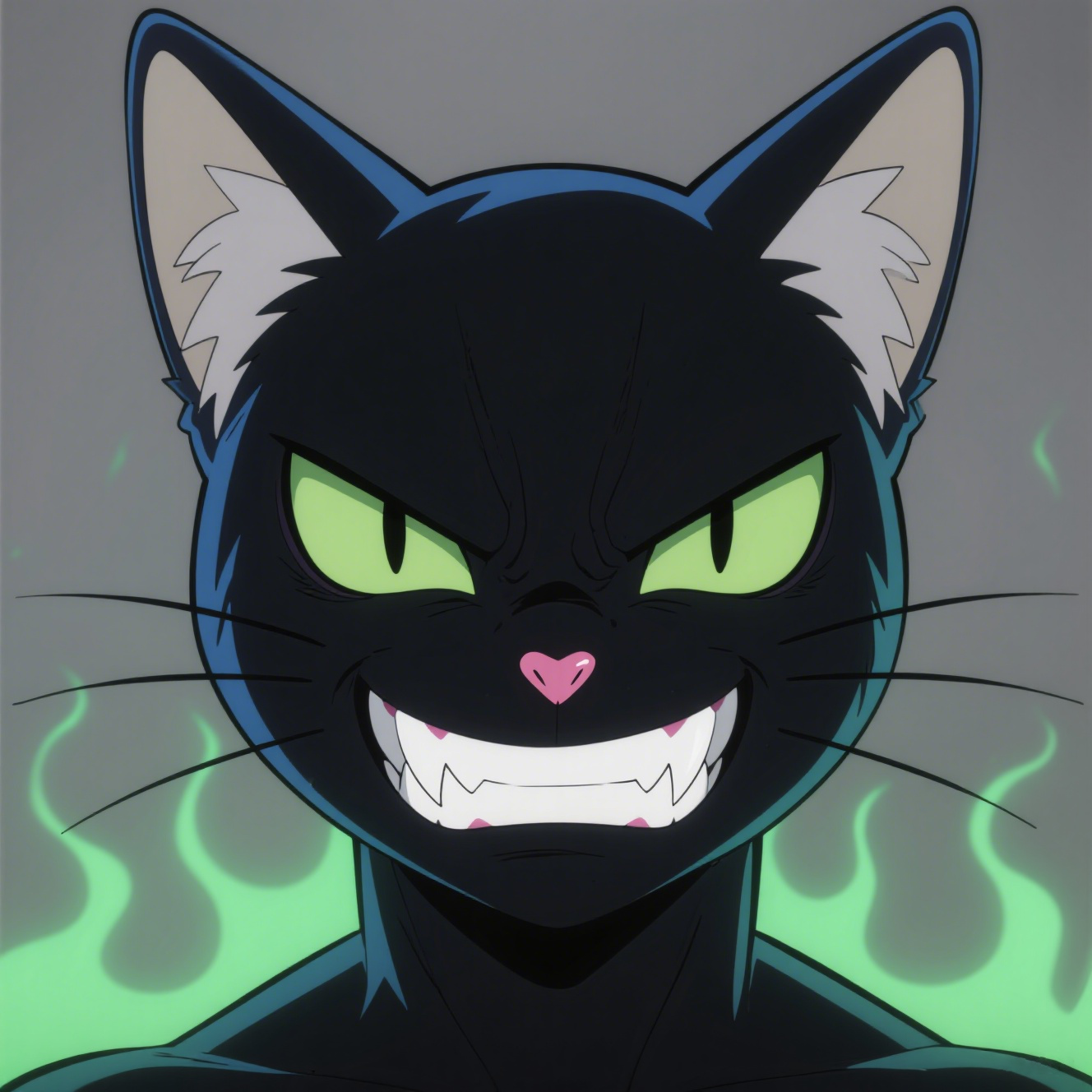 Evil Blackcat Showed A Smile As If His Evil Plan Had Succeeded