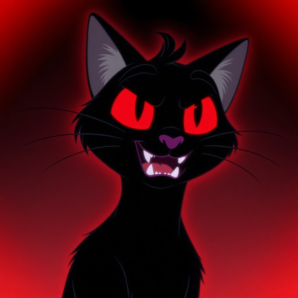 Fierce And Cruel Evil Blackcat