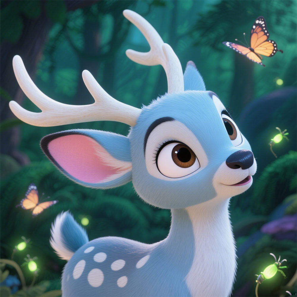 Deer Singing Forest