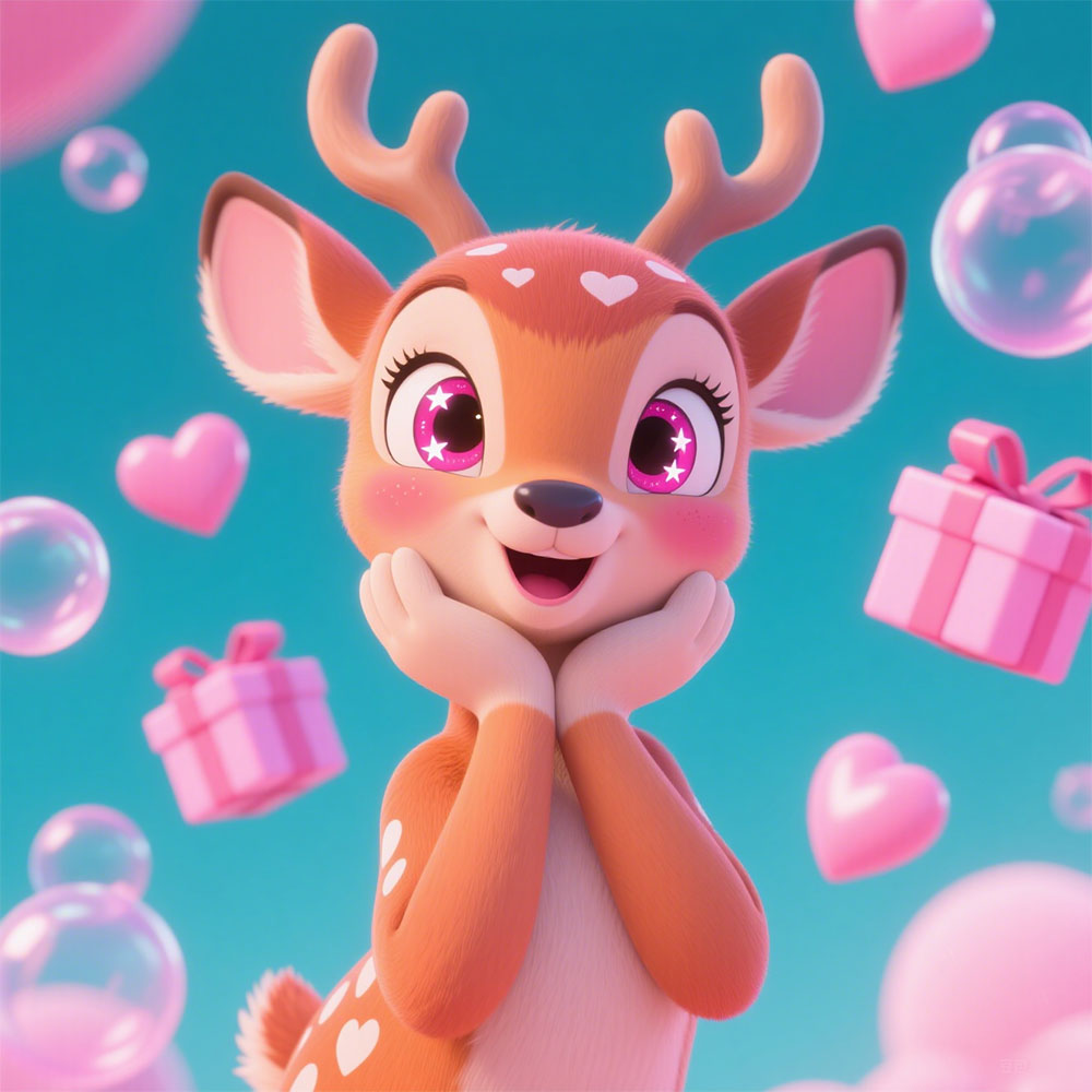Honey Love Deer Joy