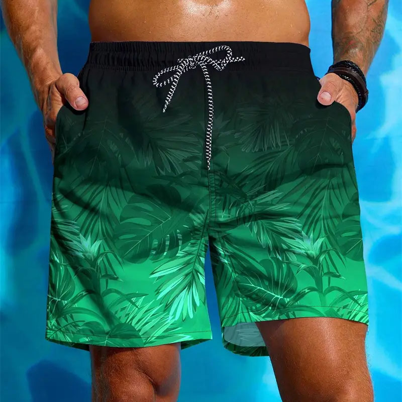 Men’s Summer Beach Shorts Printed Swimwear Trend...