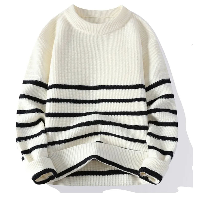 Men Knitted Sweaters - Solid Color Patchwork Pullover Autumn Winter Casual Jumper Men Knitted Sweaters - Solid Color Patchwork Pullover Autumn Winter Casual Jumper