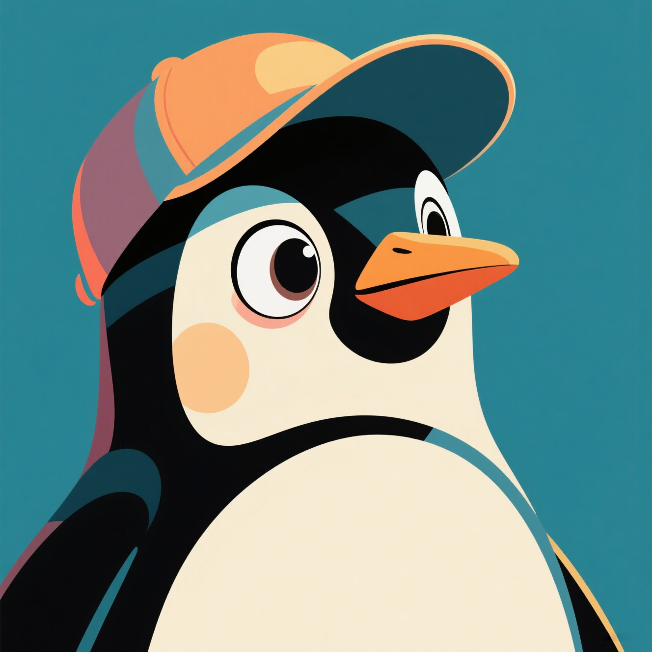 Confident Black Penguin Alerander
