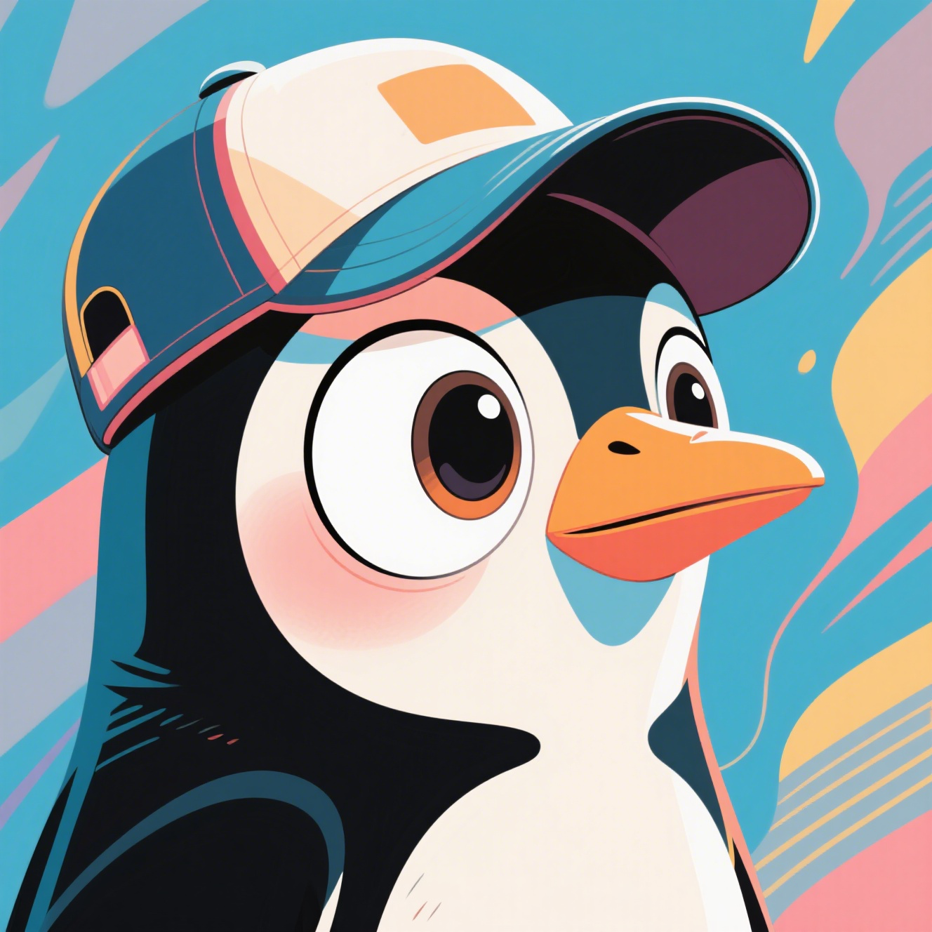 Optimistic Black Penguin Doherty