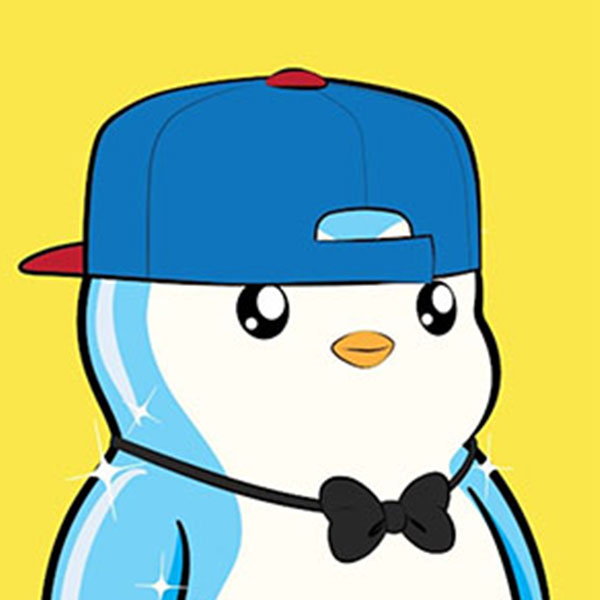 Penguin with Blue Hat Upside Dow