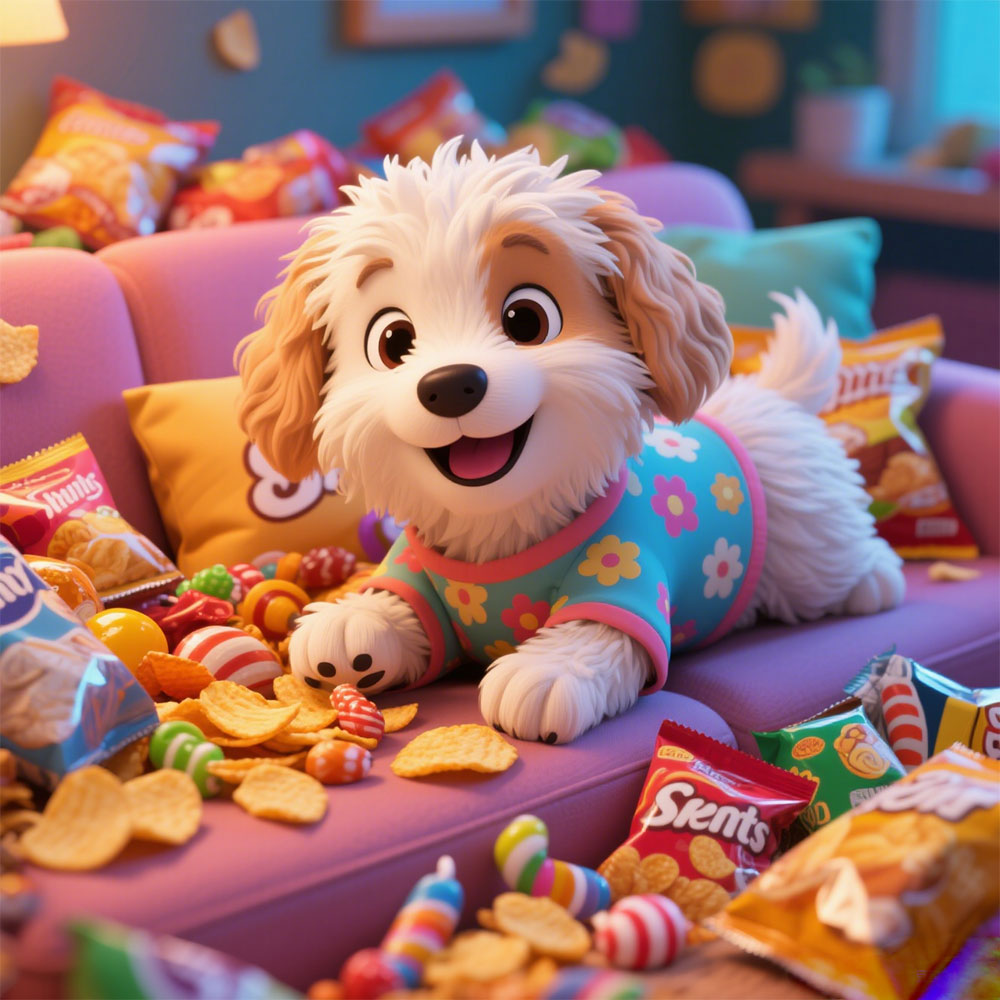 Puppy Snack Couch Party Game