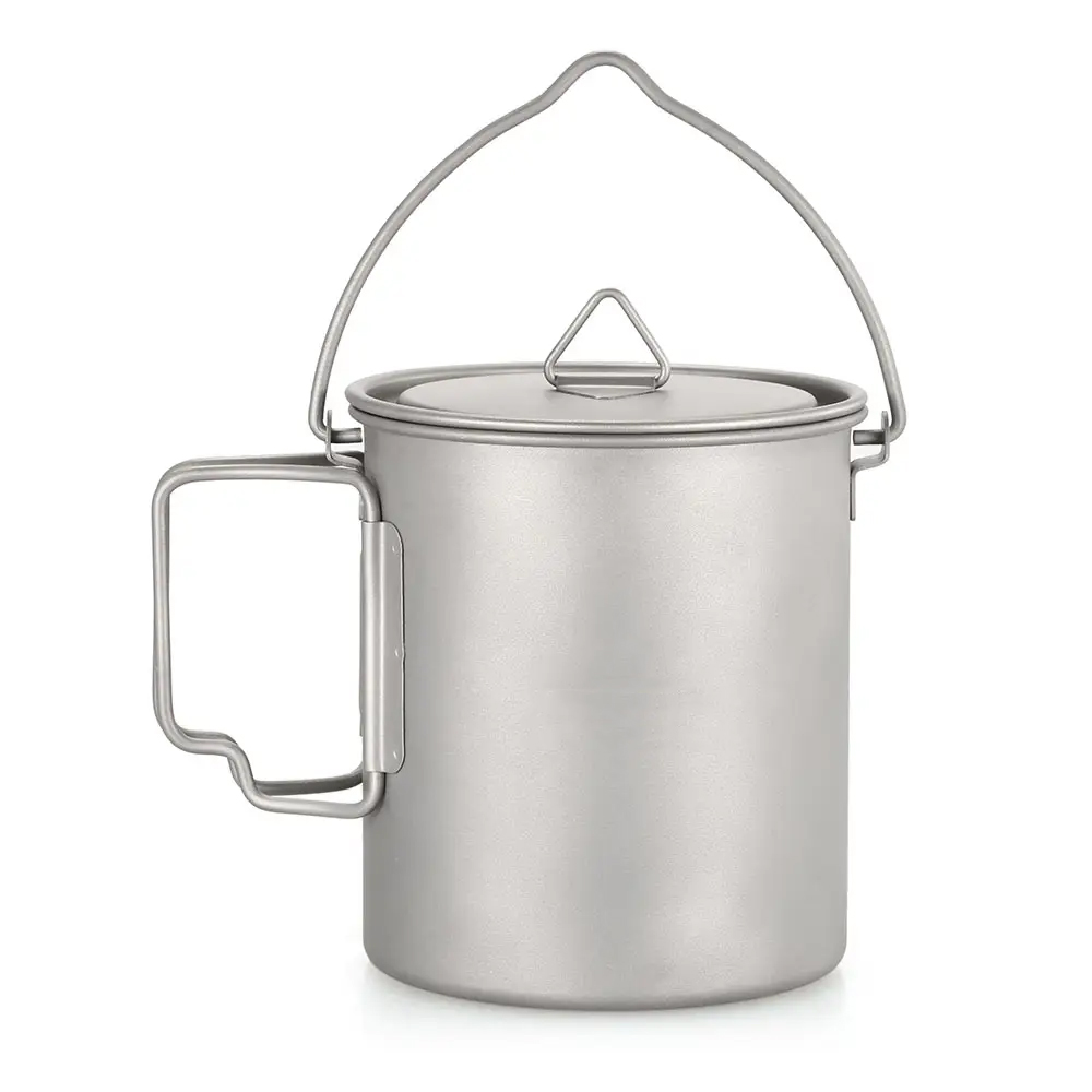 Outdoor Camping Cup Durable Titanium Cup Travel Tableware Picnic Utensils Travel Camping Cup Camping Equipment