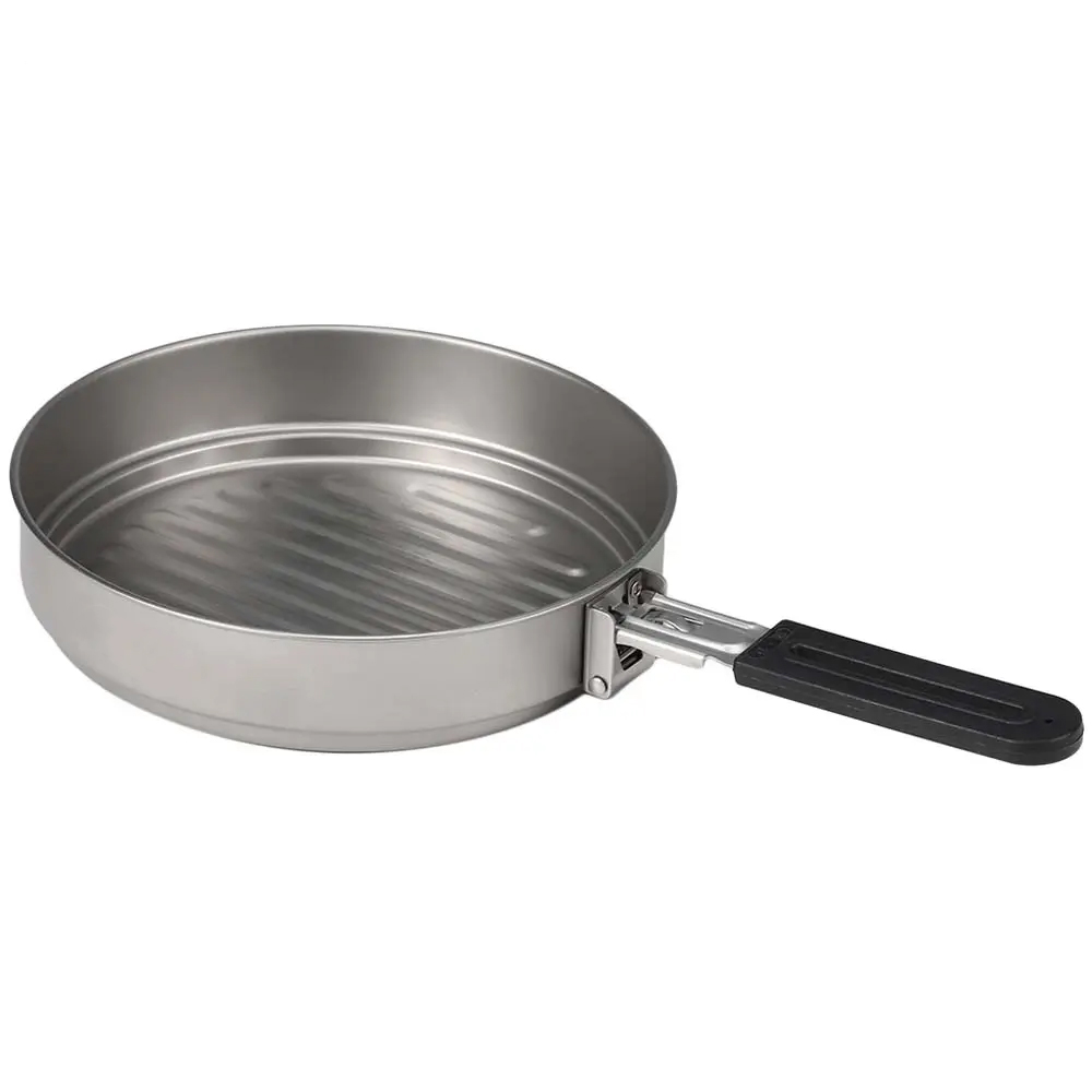 Titanium Alloy Frying Pan Ultra Light Bbq Frying P...