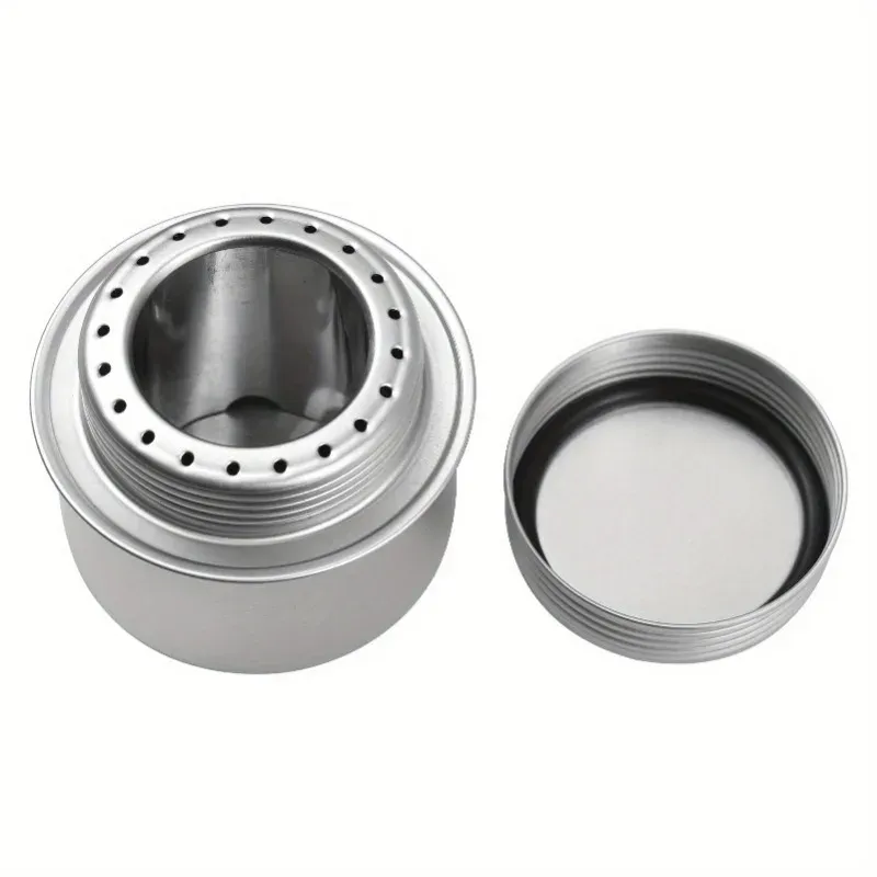 Outdoor Portable Aluminum Alloy Alcohol Stove Multifunctional Outdoor Camping Hiking Boiling Water And Tea Cooking Utensils