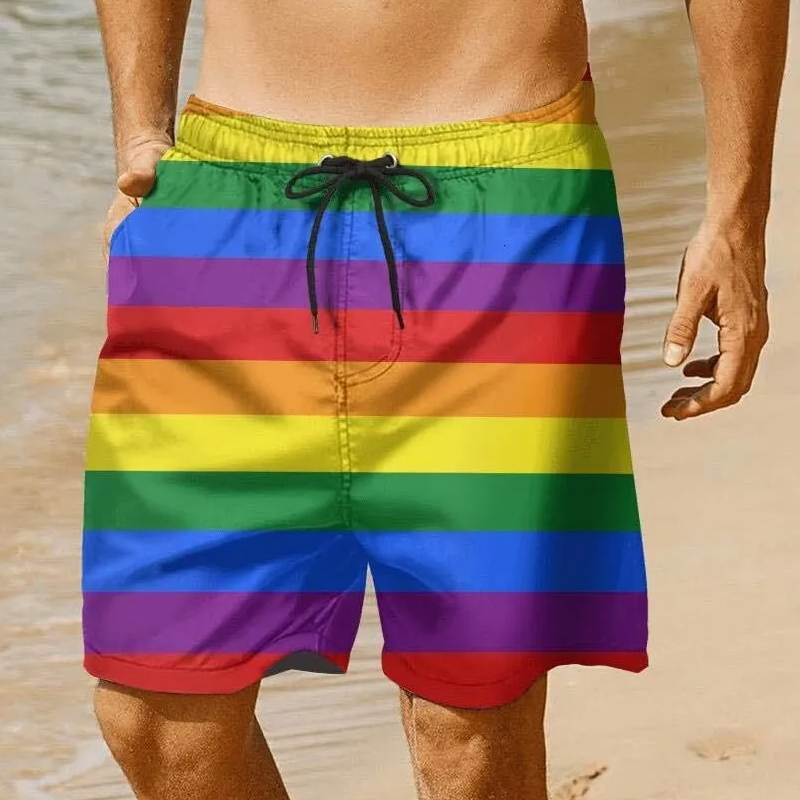 Men's Quick-Dry Swim Trunks Short Fashion Trend Bathing Shorts