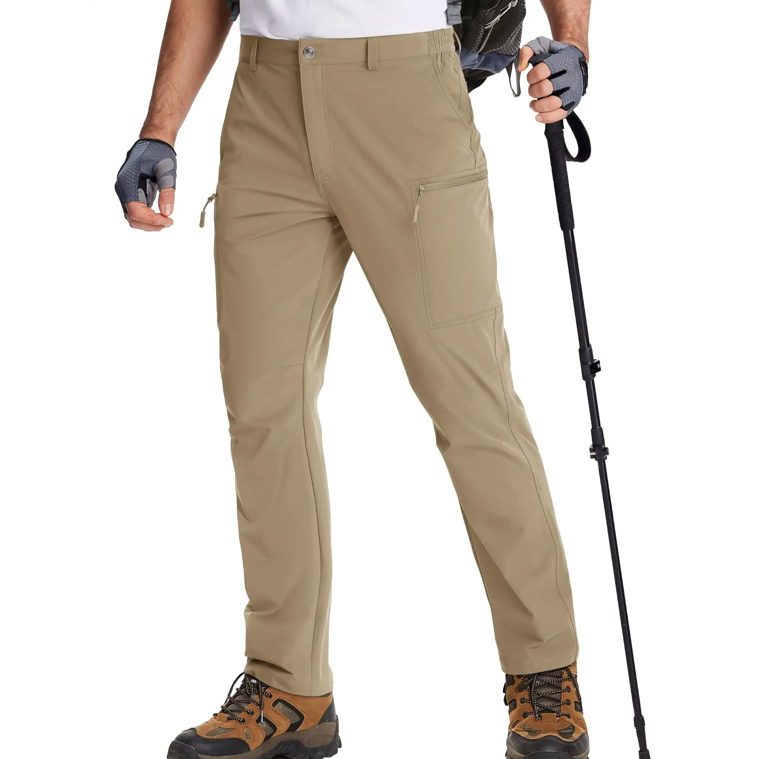 Lightweight Hiking Pants Men Quick Dry Cargo Work Pants Nylon Waterproof Outdoor Trekking Pants Male Trousers