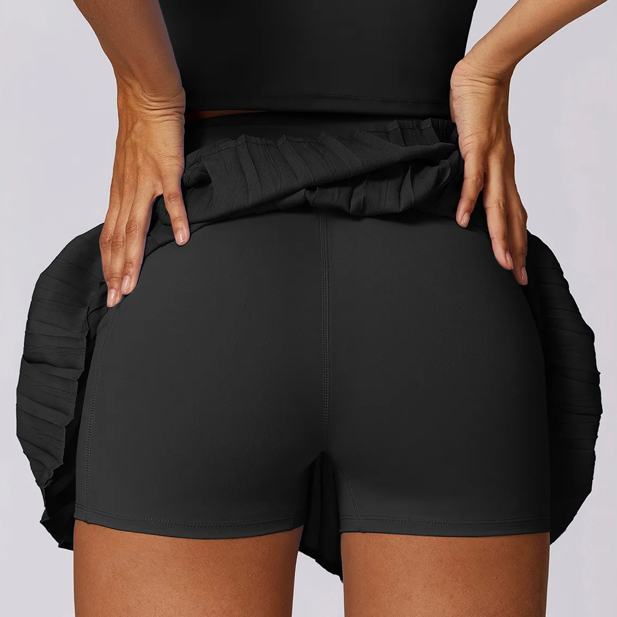 Skirts Women's Tennis Skirt With Shorts Plisse Gym Sexy Sportswear