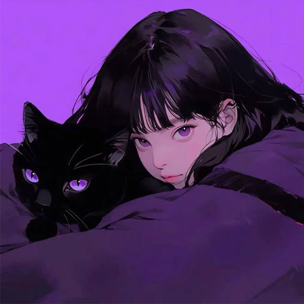 Purple Dream Cat Language