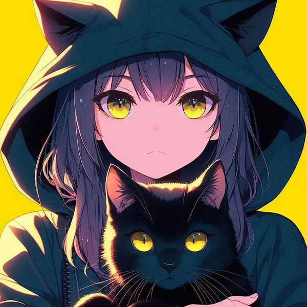 Cat-Eared Girl and Night Shadow