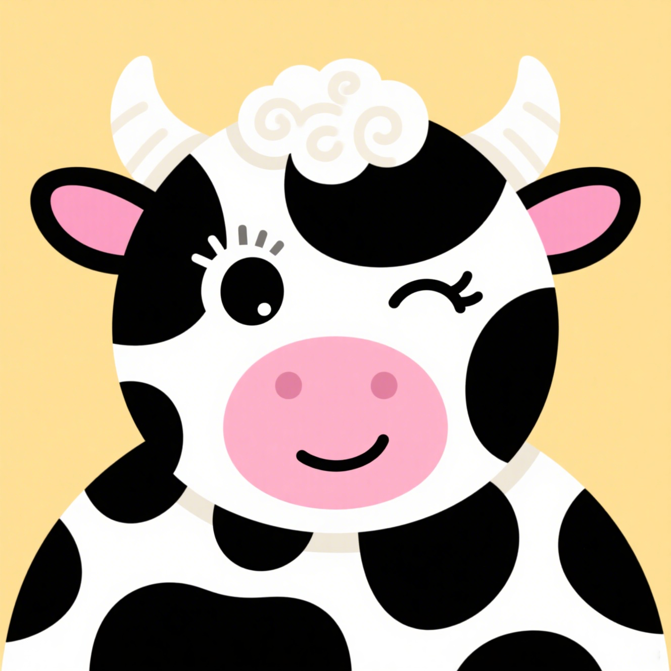 Whitehead From The Cute Cow Series
