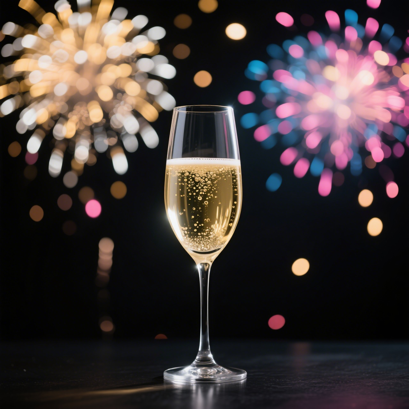 Champagne Fireworks Celebration Photography