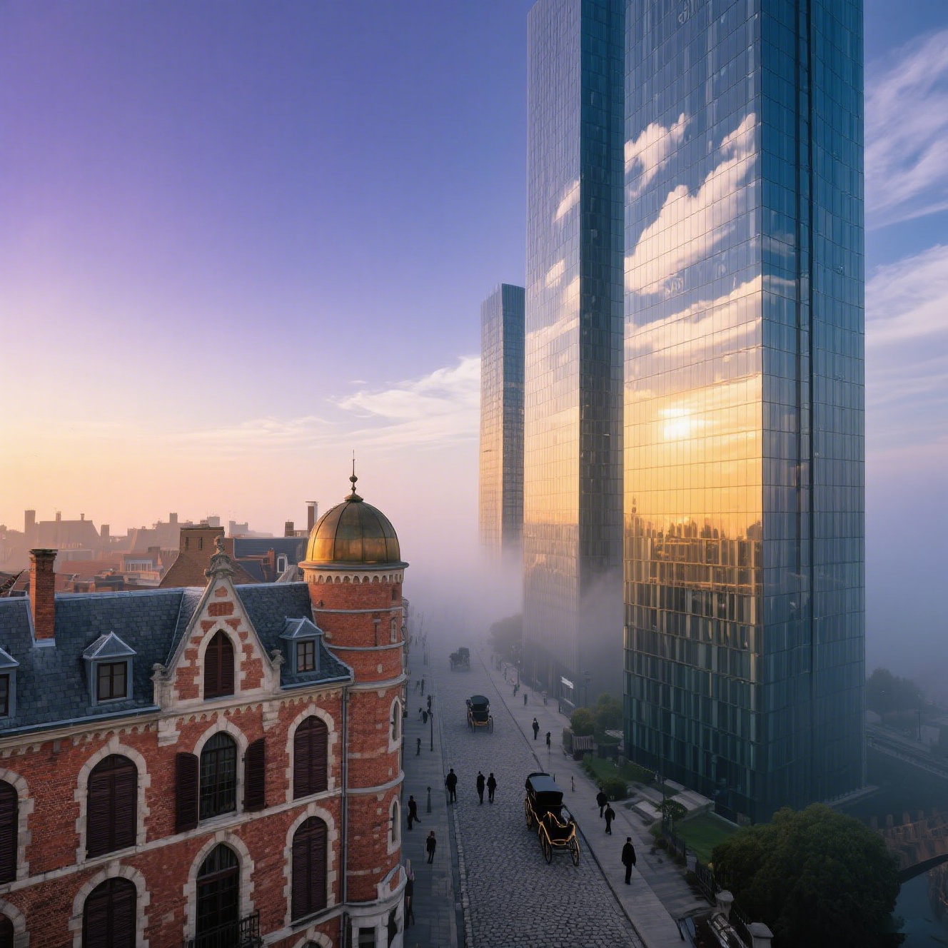 The Skyscraper At Dusk