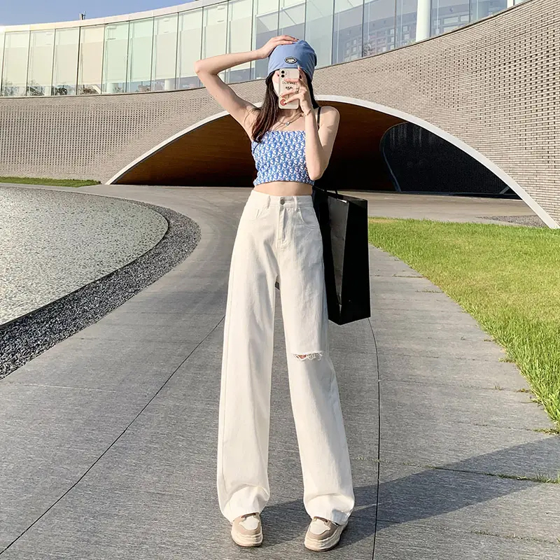 Women's Pants Comfortable Trendy Long Jeans For Wo...