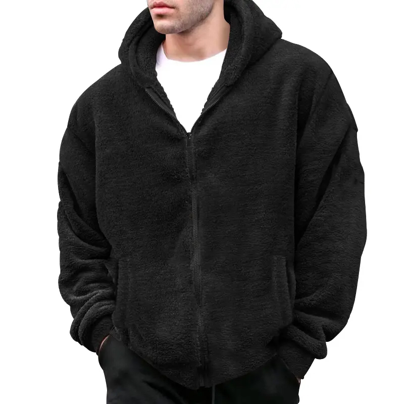 Men's Jacket Double-Faced Fleece Fashion Men's Swe...
