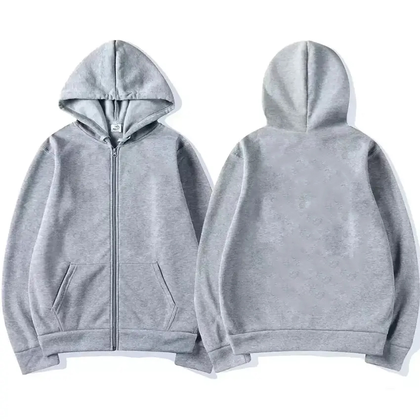 Men's Zippered Sweatshirt Jacket Unisex Clothing